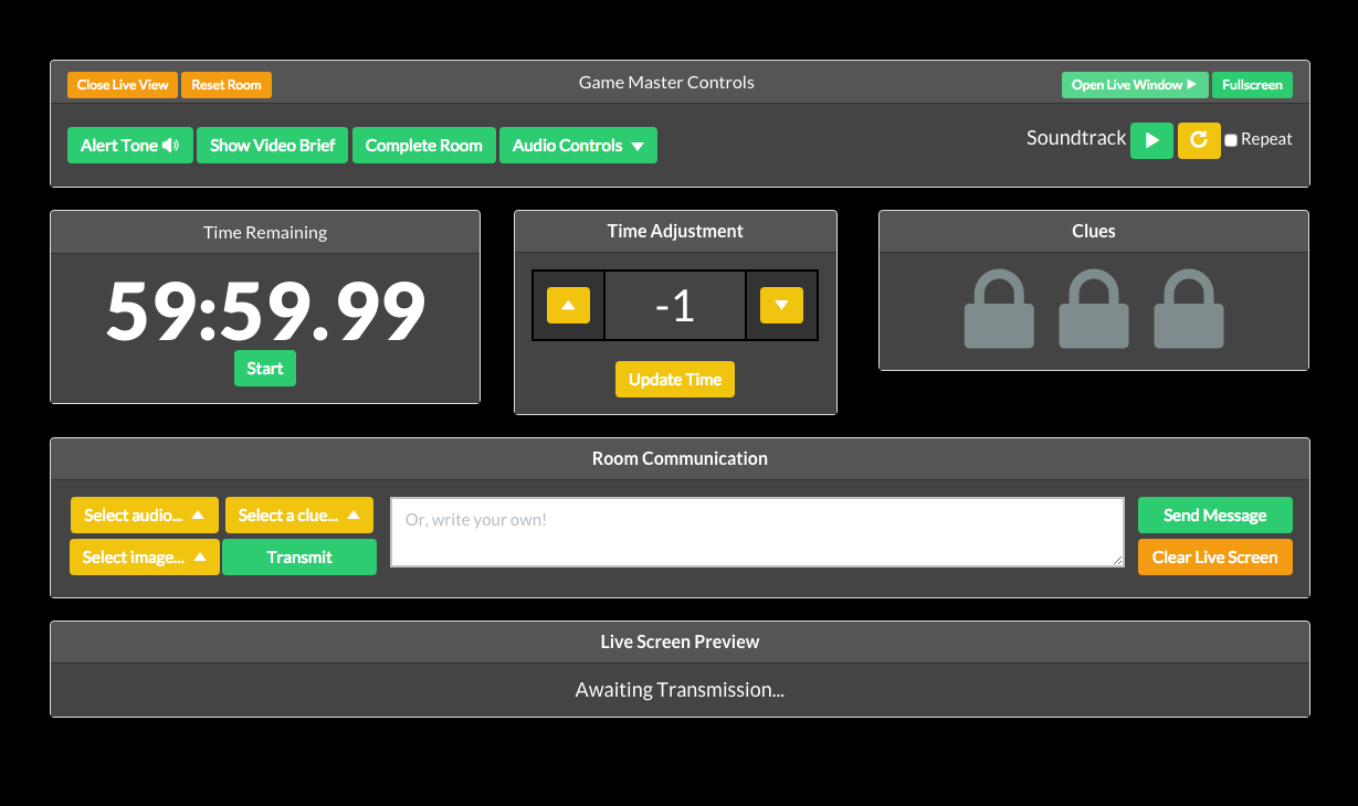 Online booking software system for Laser Tag or Escape Room venues